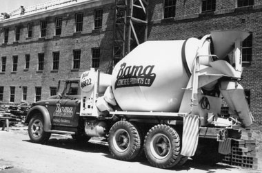 Historic photo of mixer and safety