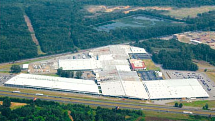 Projects: Aerial photo of large industrial building complex