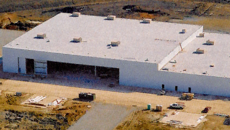 Projects: Aerial photo of large warehouse